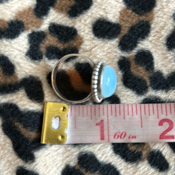 Sterling Silver MOONSTONE Ring 925 Vintage Handmade Rainbow Moonstone 6 Jewelry - Picture 7 of 15